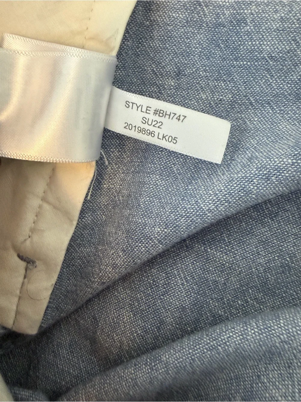 J. Crew Men's Linen Chino Pants Straight Leg Waist 31 Length 30 Light Blue